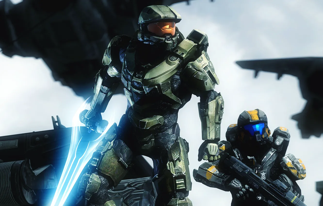 Photo wallpaper soldiers, helmet, armor, Master Chief, Halo 5: Guardians, halo 5