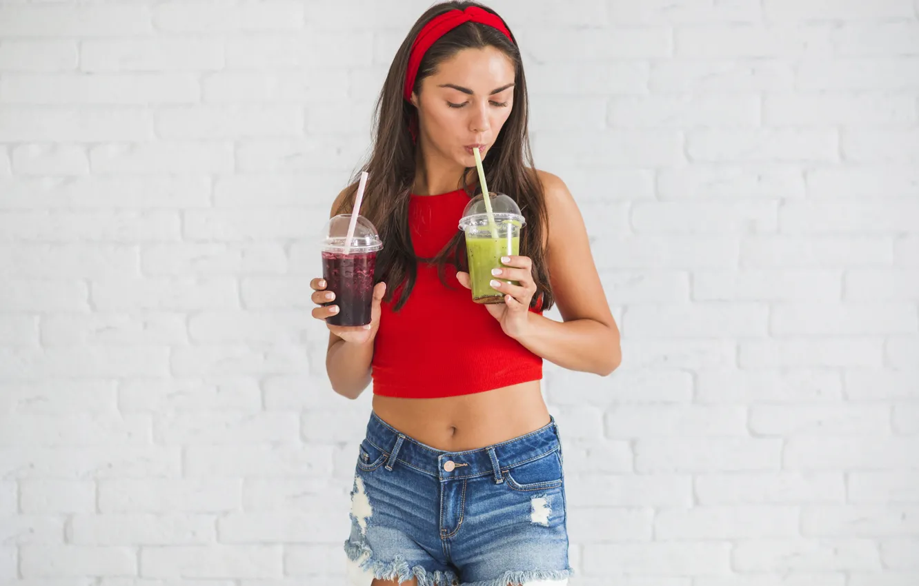 Photo wallpaper sexy, cocktail, beauty