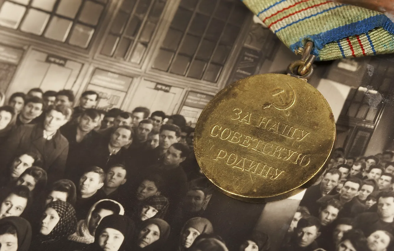 Photo wallpaper photo, May 9, victory day, awards, medal