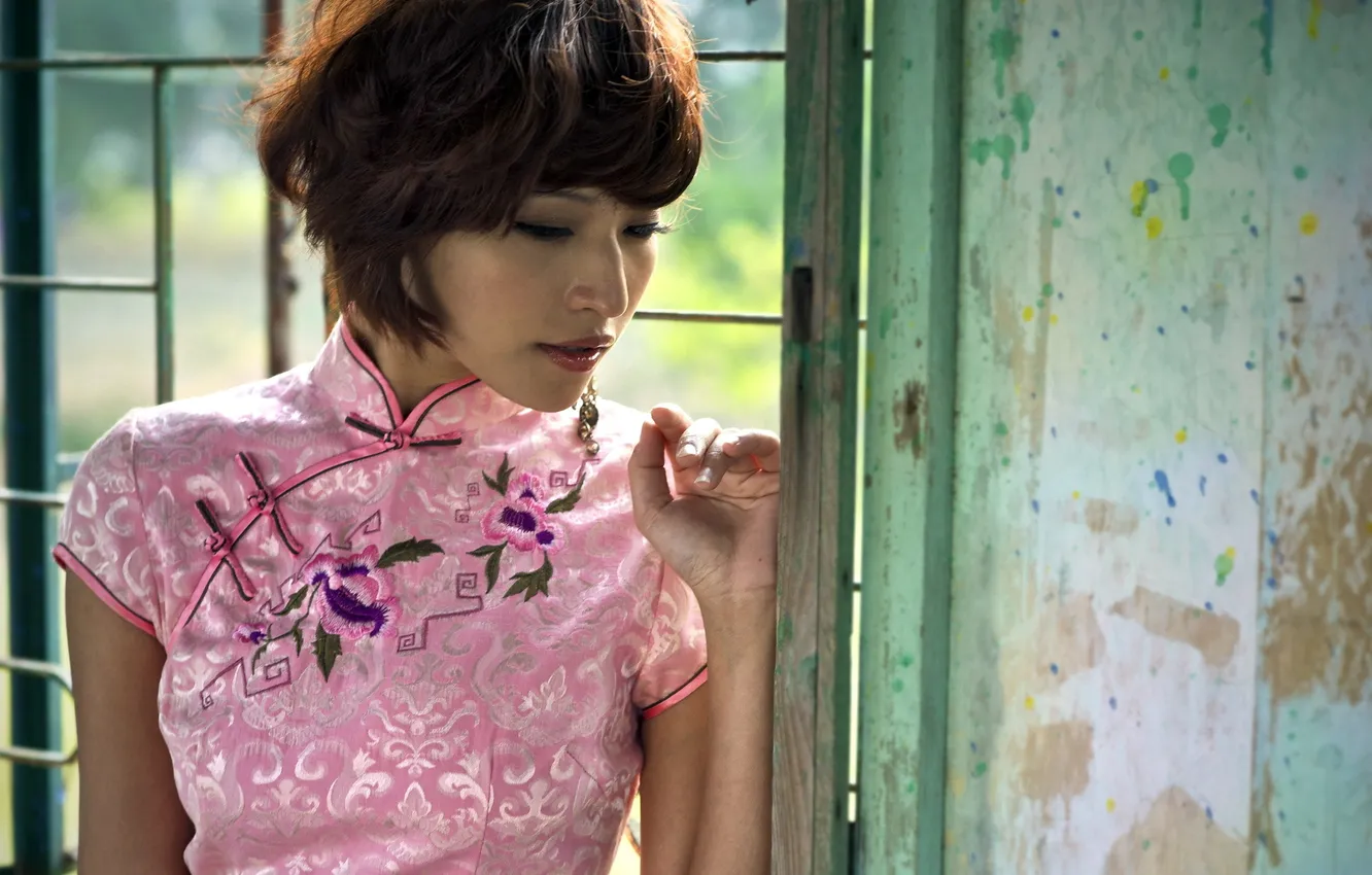 Photo wallpaper girl, Asian, Agnes Lim