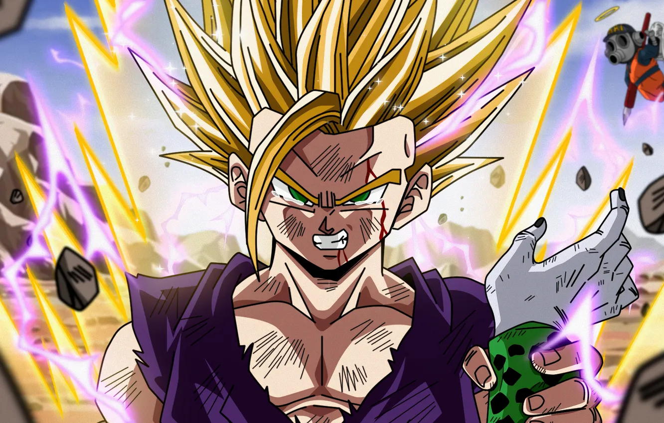 Photo wallpaper Gohan, Dragon Ball z, Cell