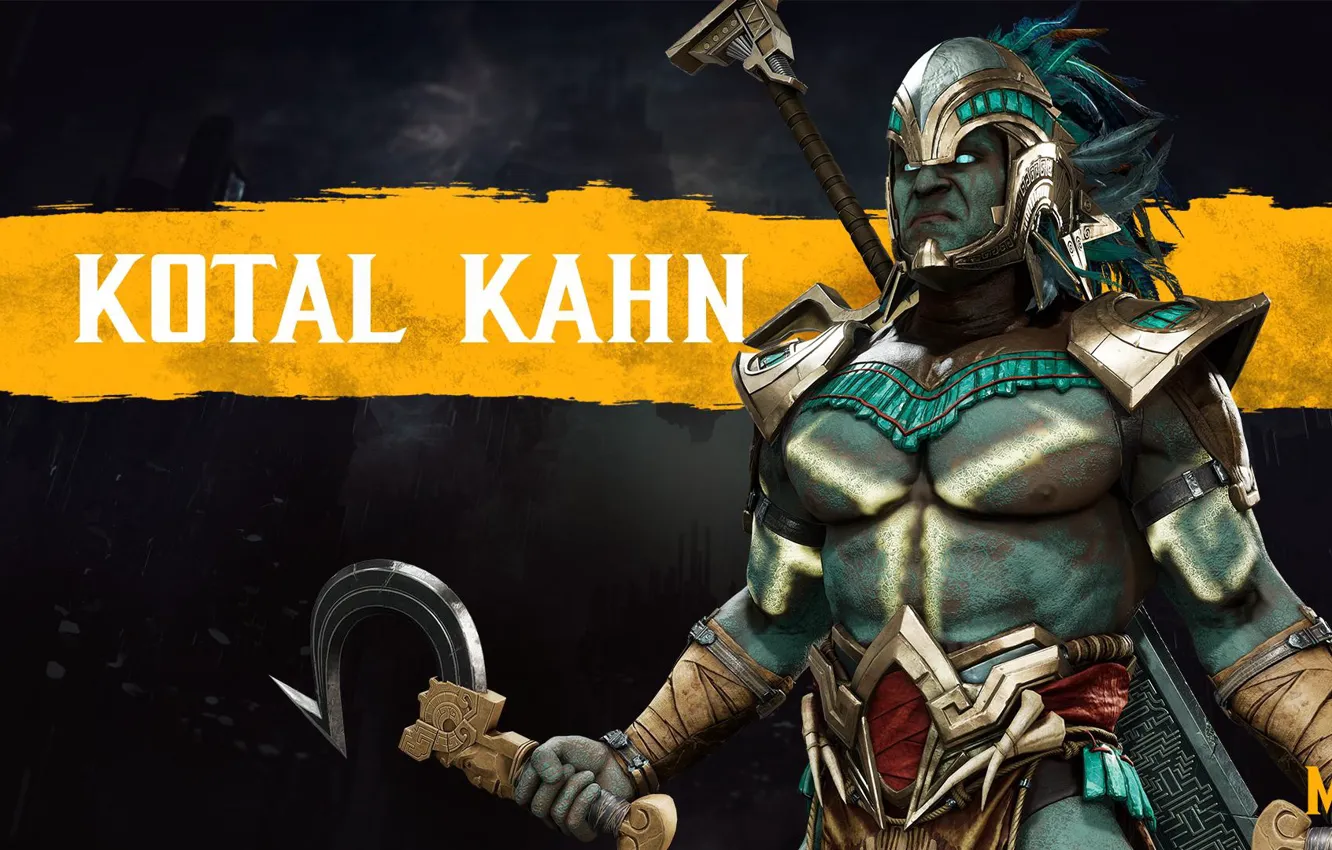 Photo wallpaper fighter, Mortal Kombat, MK11, NetherRealm Studios, Kotal Kahn, Kotal Kahn, Mortal Kombat 11