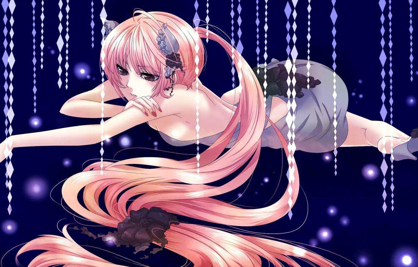 Photo wallpaper girl, flowers, art, vocaloid, Vocaloid, nekomura iroha, Naoto