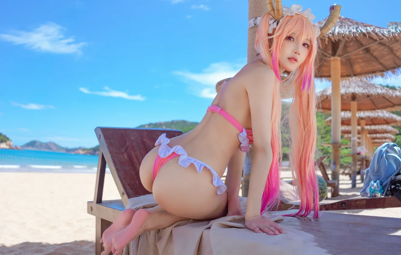 Photo wallpaper girl, cosplay, asian, bikini, chinese