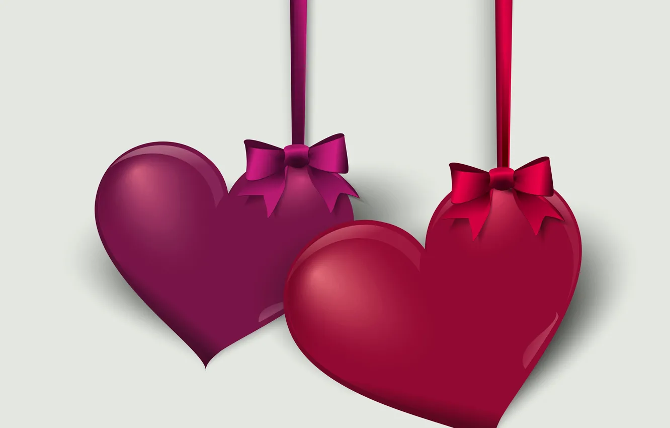 Photo wallpaper heart, graphics, vector, Valentine's Day