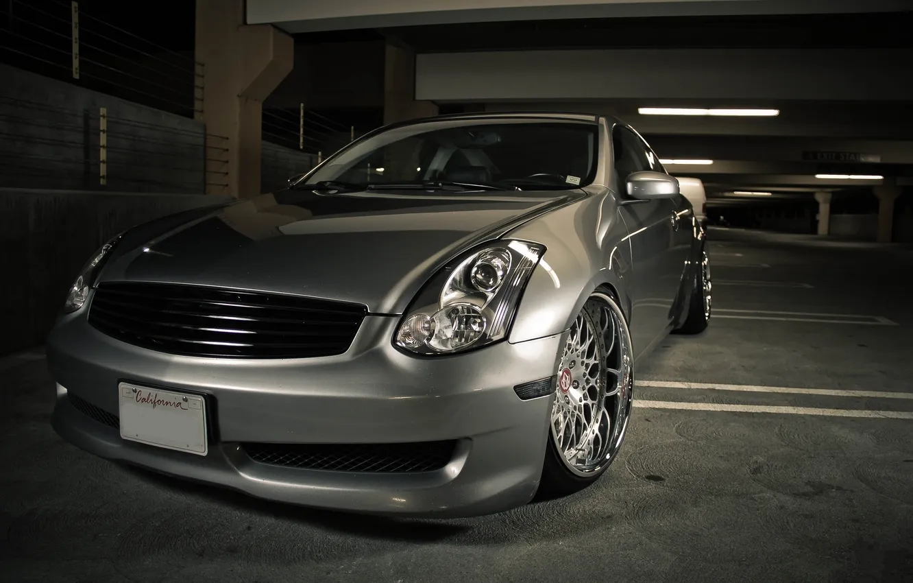 Photo wallpaper city, Infiniti, Parking, cars, auto, photography, wallpapers, cars walls