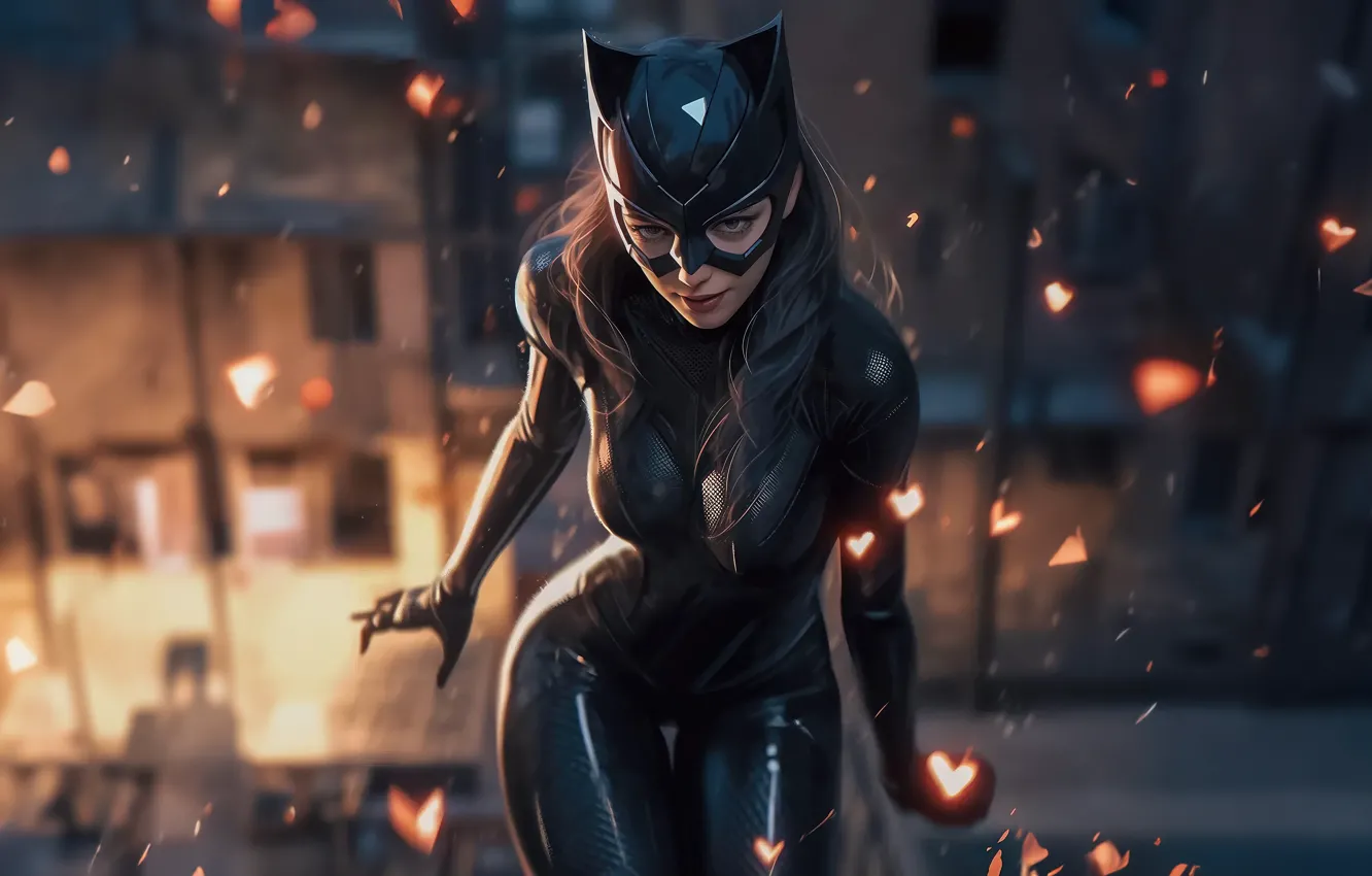 Photo wallpaper stylish, Catwoman, Crime, Spree