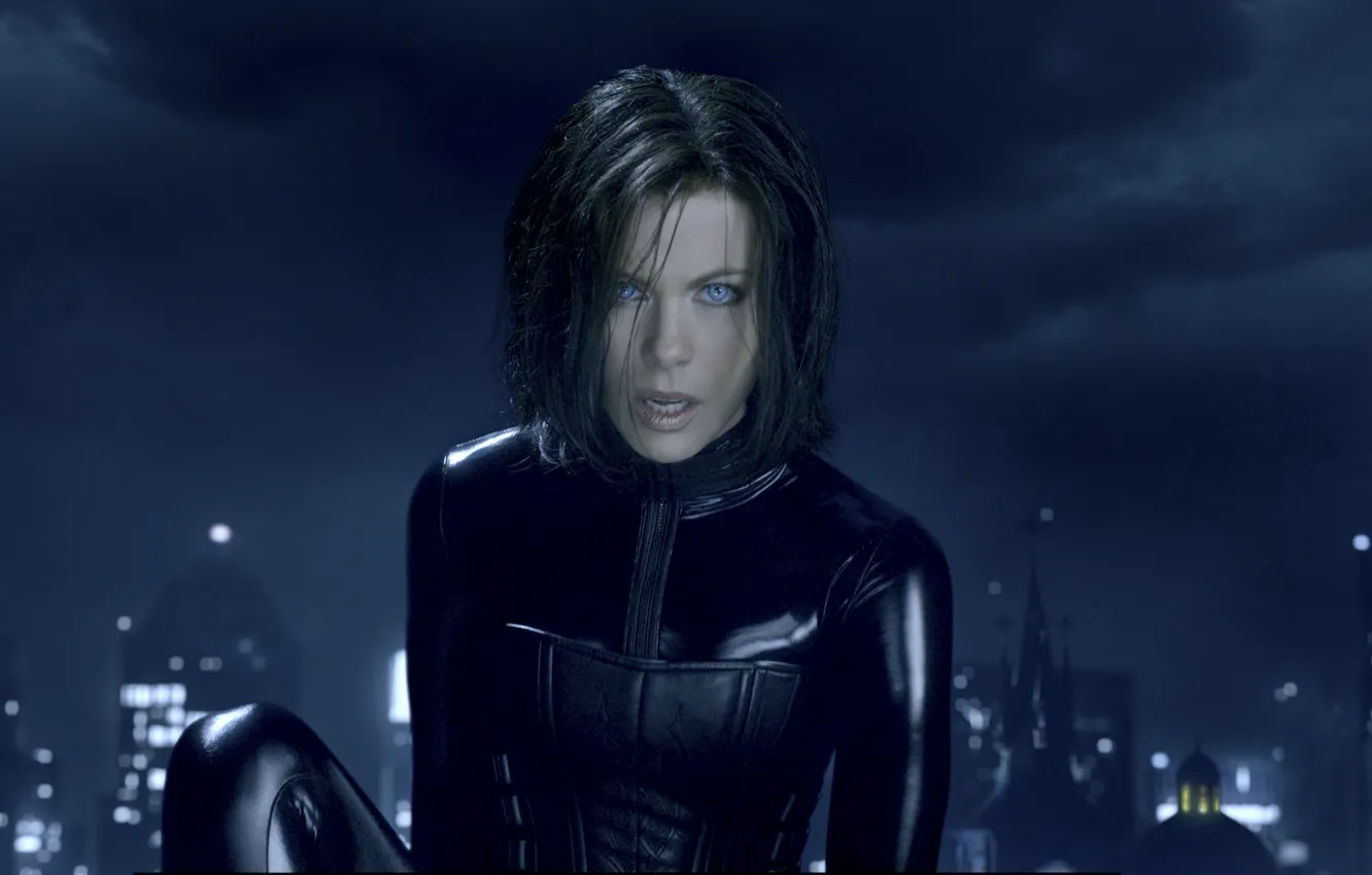 Photo wallpaper eyes, brunette, Kate Beckinsale, Another world, Underworld, Kate Beckinsale, beautiful