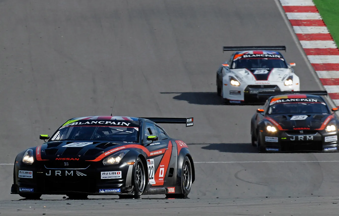 Photo wallpaper race, track, R35, Nissan GTR, JRM