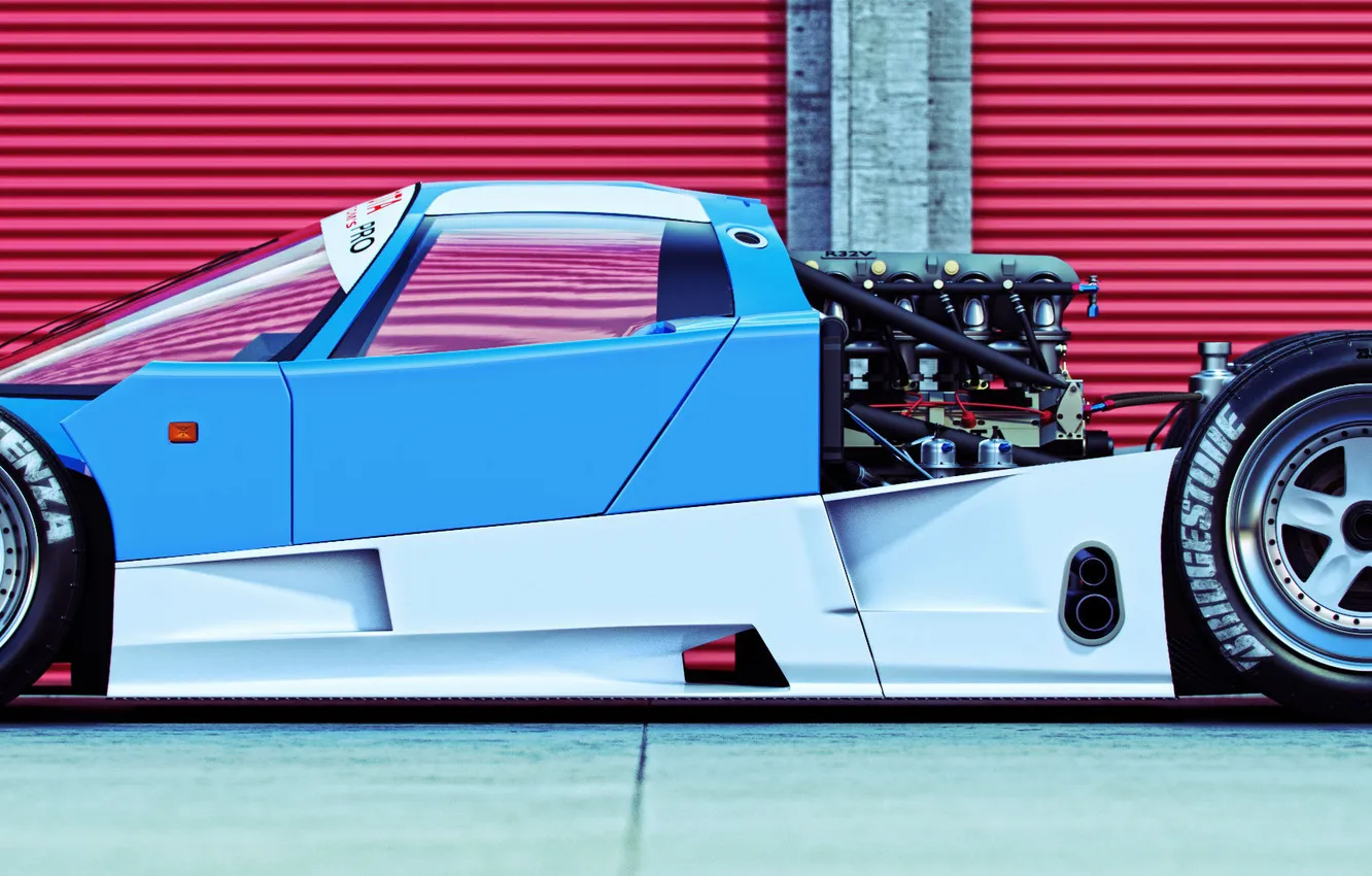 Photo wallpaper rendering, Toyota, multi monitors, 88C