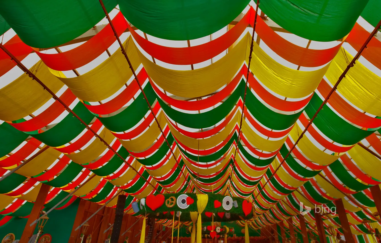 Photo wallpaper holiday, paint, Germany, Munich, Oktoberfest, the beer tent