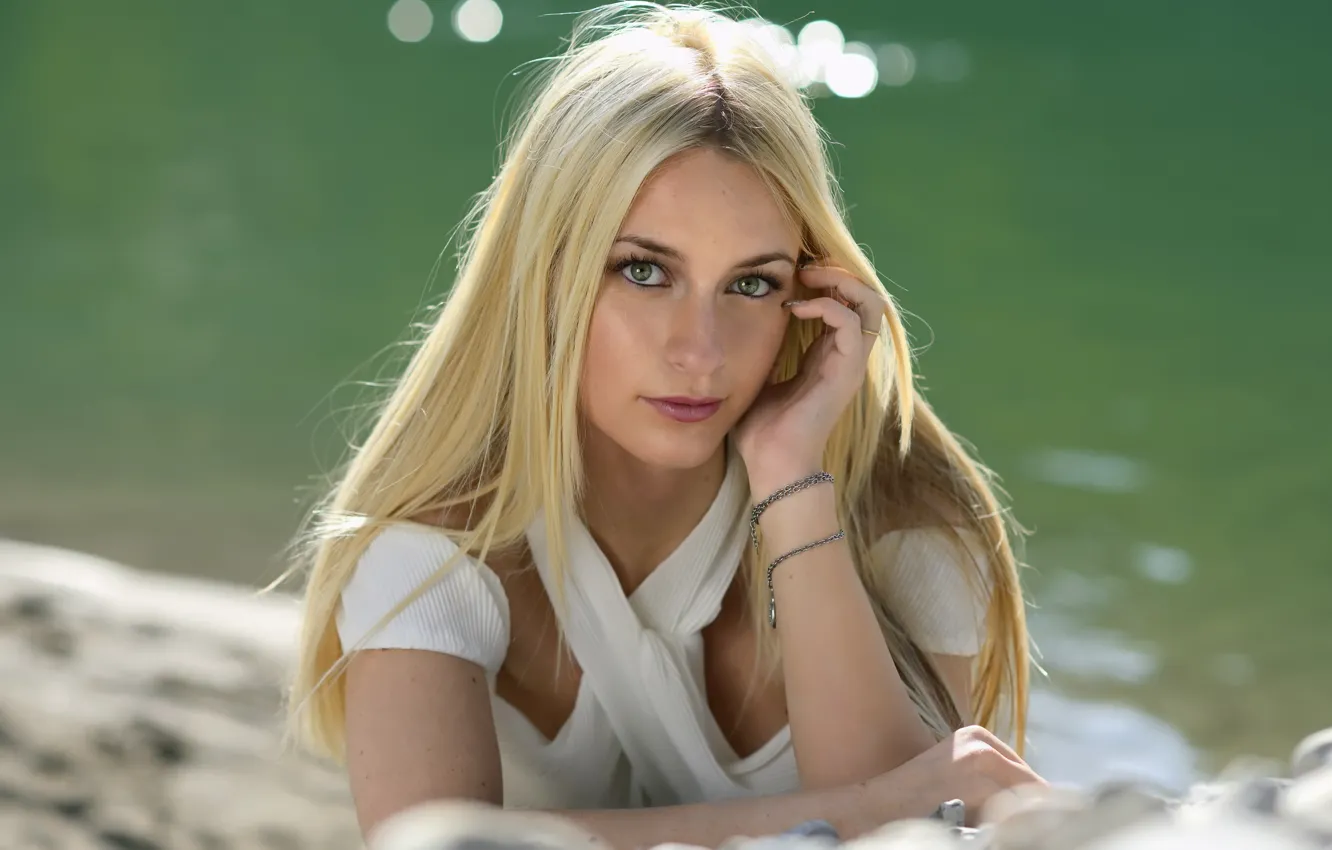 Photo wallpaper look, girl, portrait