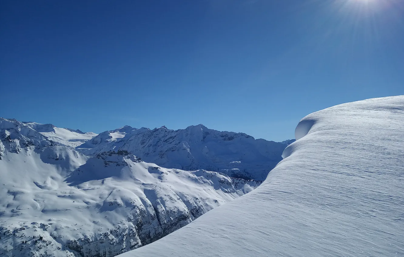 Photo wallpaper Switzerland, Alps, Melchsee-Frutt