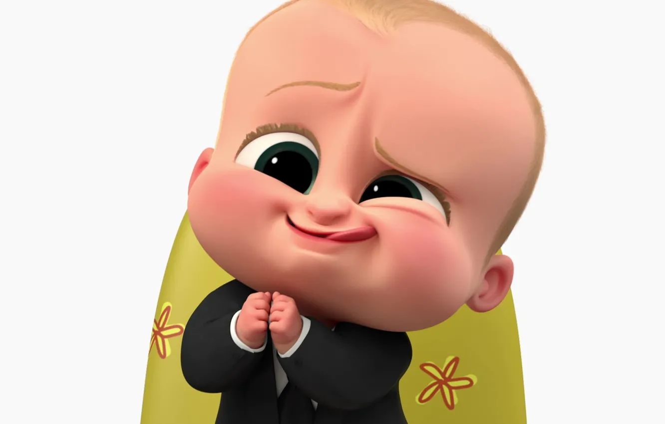 Photo wallpaper Boss, baby, suit, animated film, tie, animated movie, Alec Baldwin, The Boos Baby