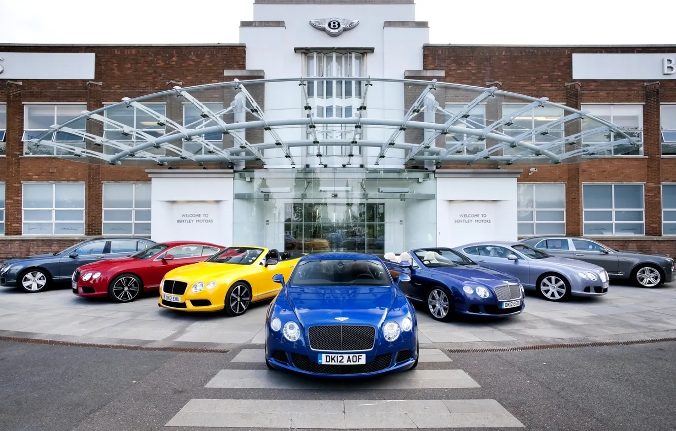 Photo wallpaper background, the building, Bentley, Continental, Continental, Bentley, the front, Mulsan