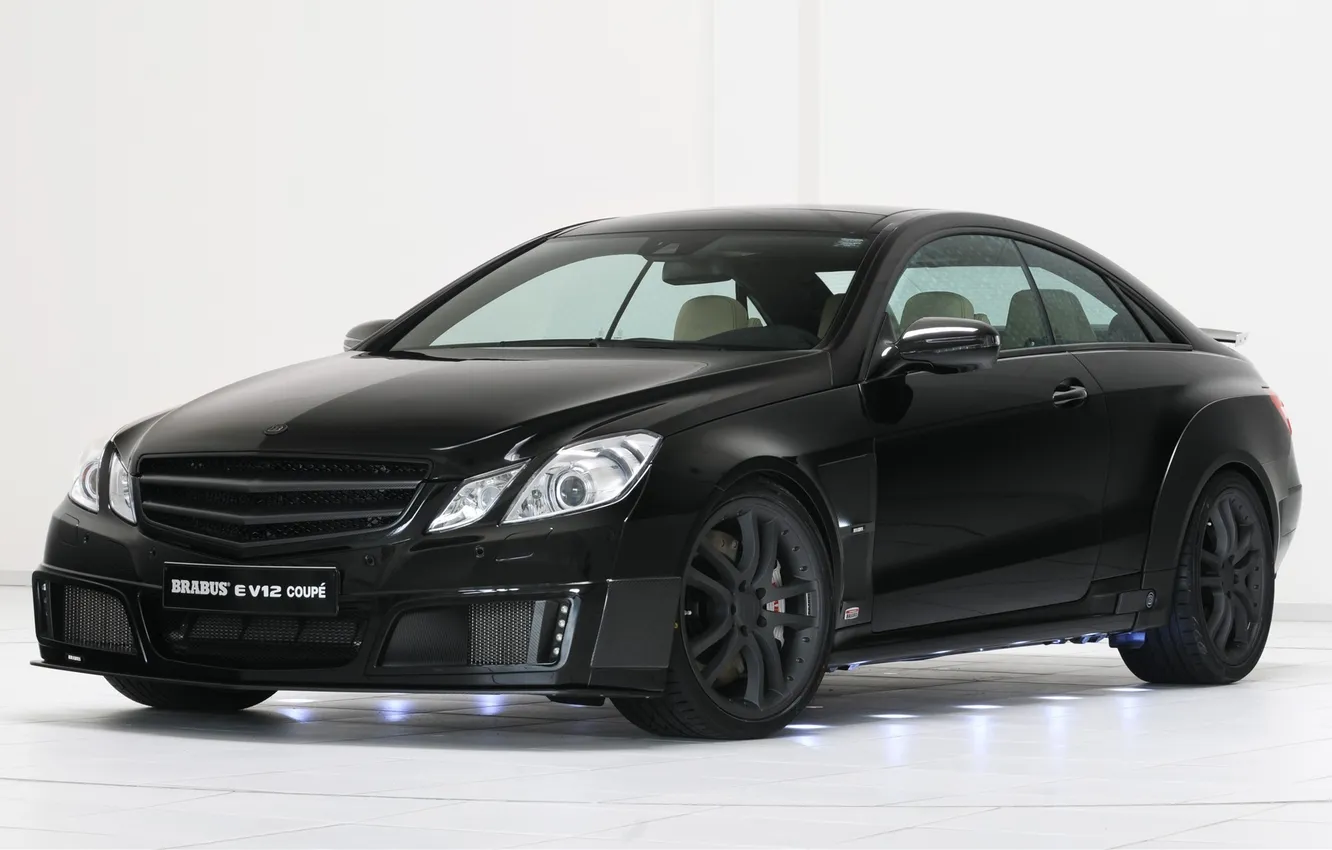 Photo wallpaper black, Coupe, Brabus-E