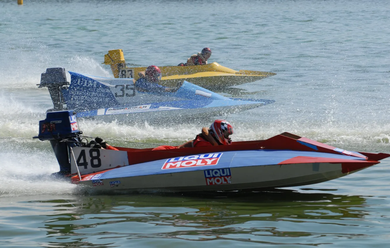 Photo wallpaper race, boat, speed