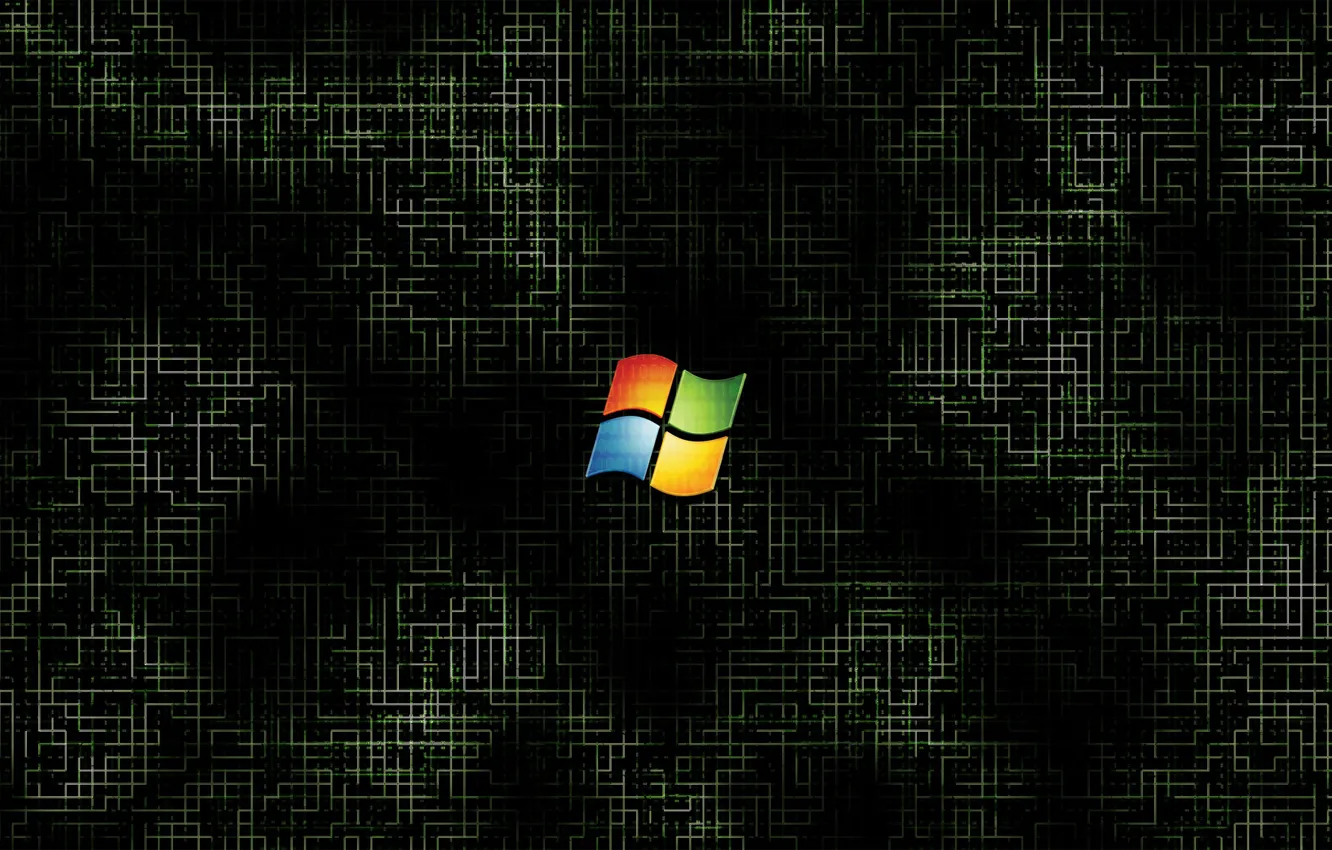 Photo wallpaper Windows, Microsoft, Emblem