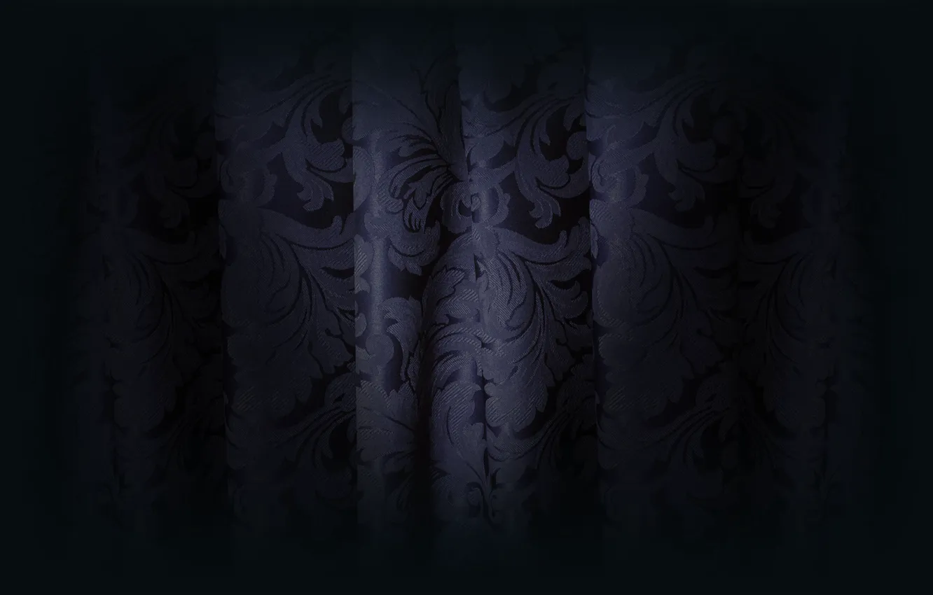 Photo wallpaper darkness, figure, curtain