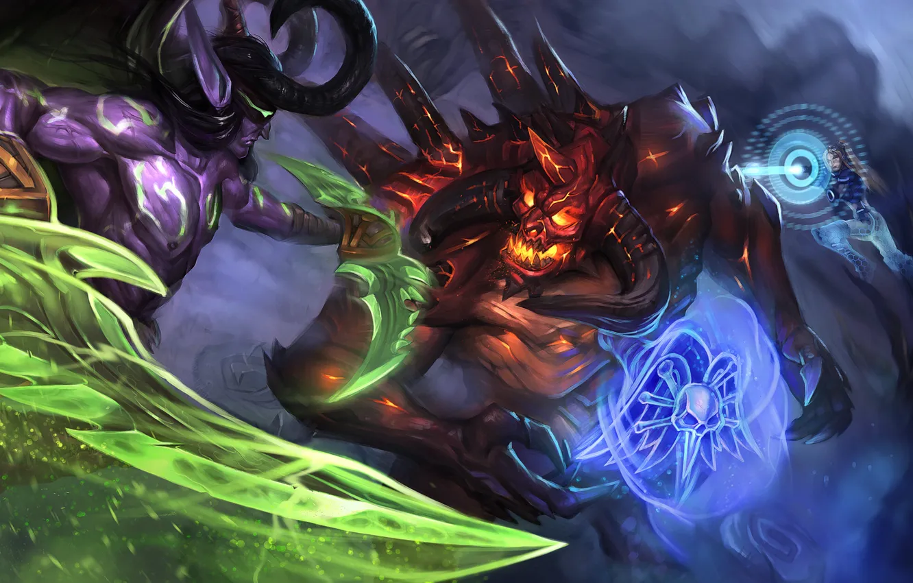 Photo wallpaper Blizzard, diablo, warcraft, Heroes of the Storm, illidan stormrage