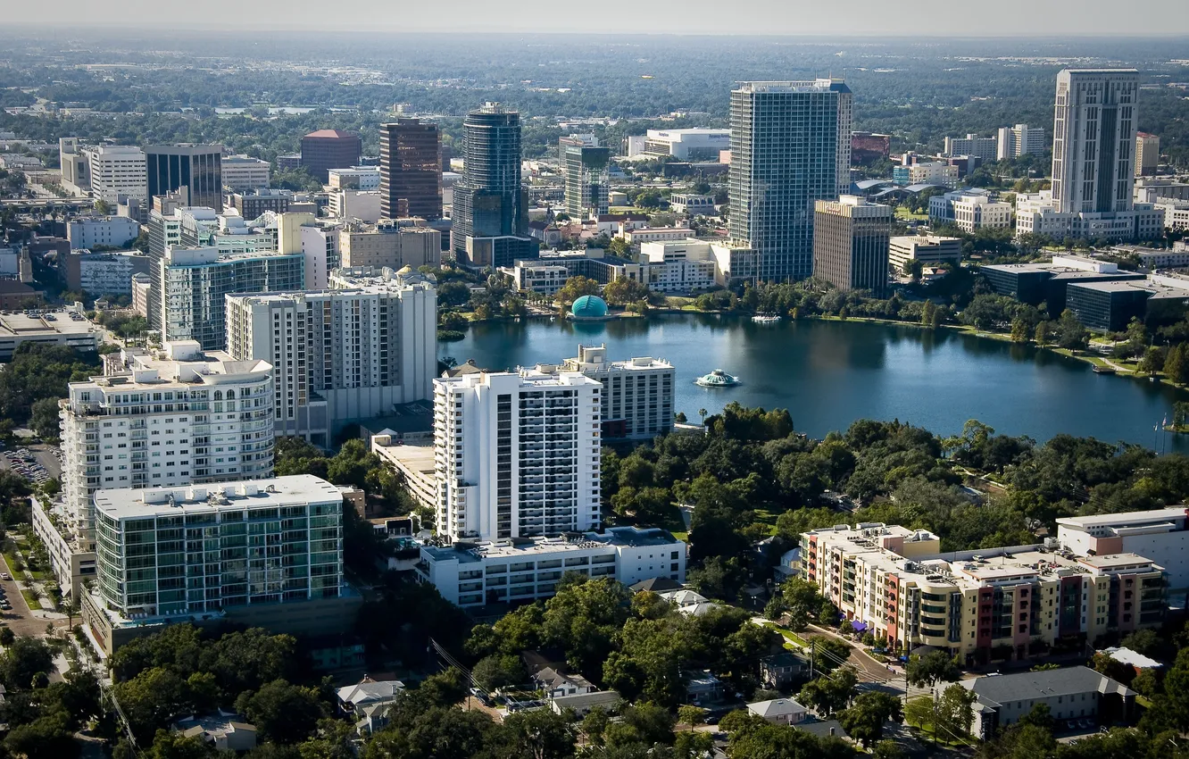 Photo wallpaper city, the city, USA, Orlando, Florida