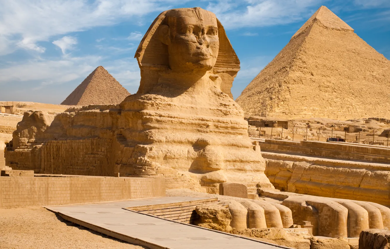 Photo wallpaper Egypt, pyramid, the Egyptian landscape