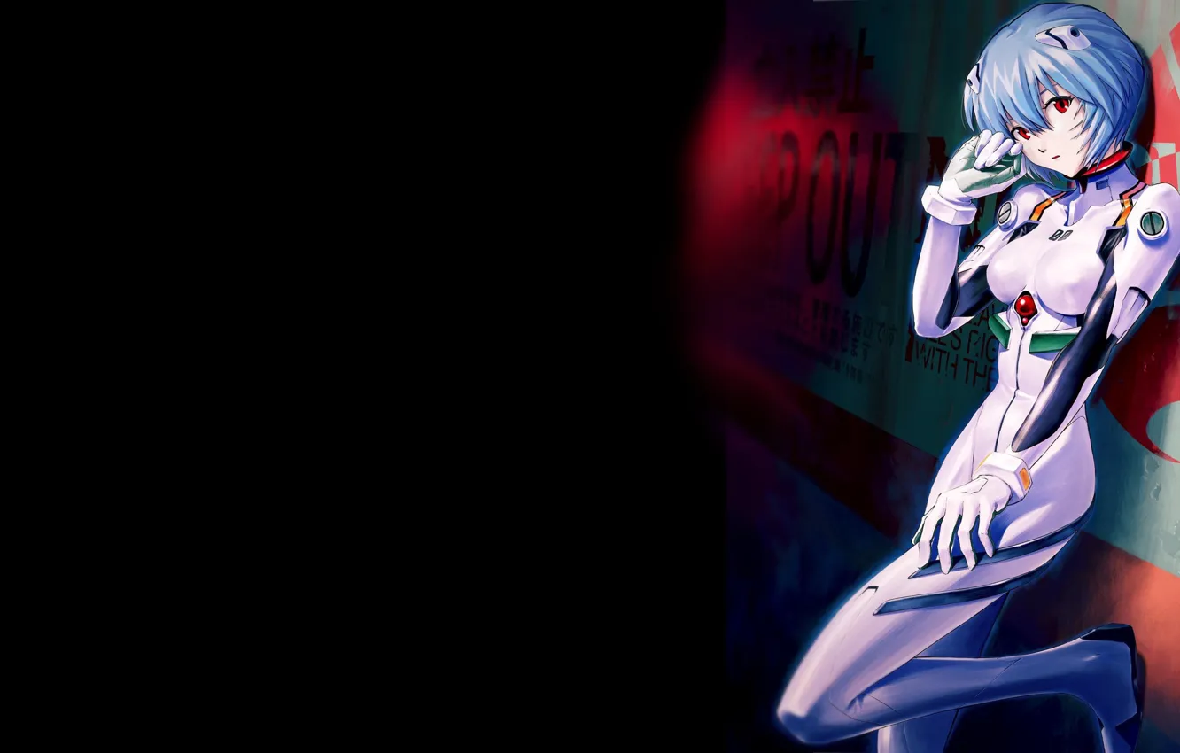 Photo wallpaper girl, sexy, blue, anime, Ayanami Rei, pretty, Evangelion, ayanami
