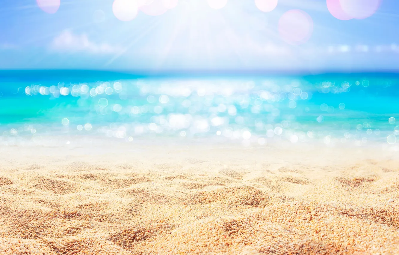 Photo wallpaper sand, sea, wave, beach, summer, the sky, shore, waves