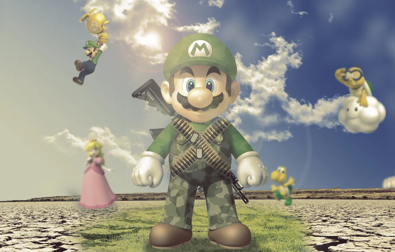 Photo wallpaper Mario, Mario, dendy