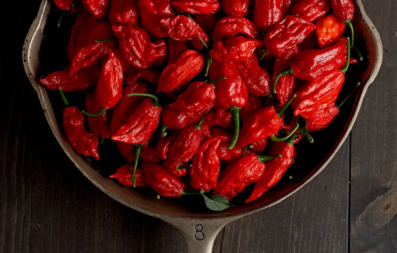 Photo wallpaper macro, food, pepper