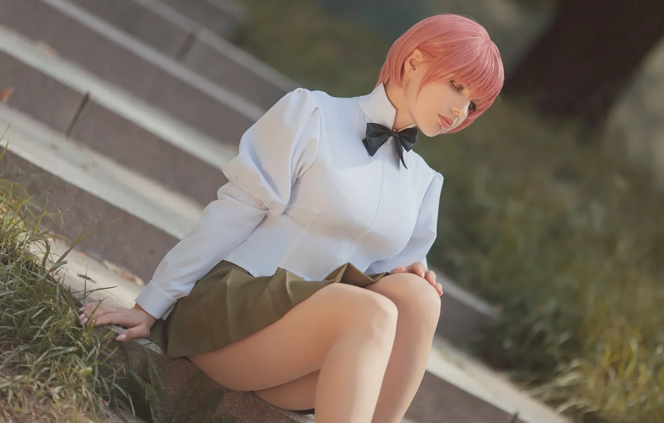 Photo wallpaper girl, style, cosplay, skirt, wig