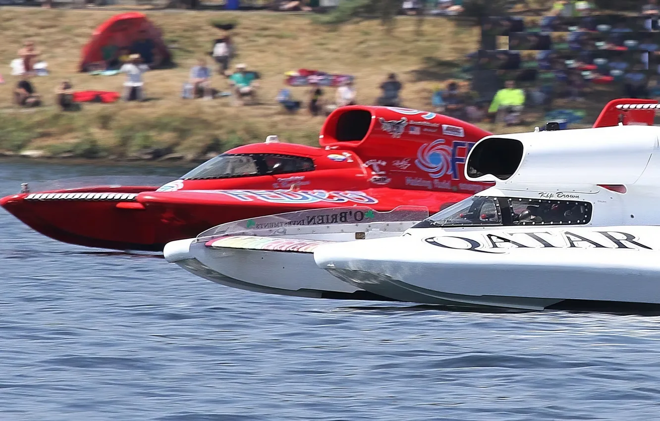 Photo wallpaper race, boat, speed