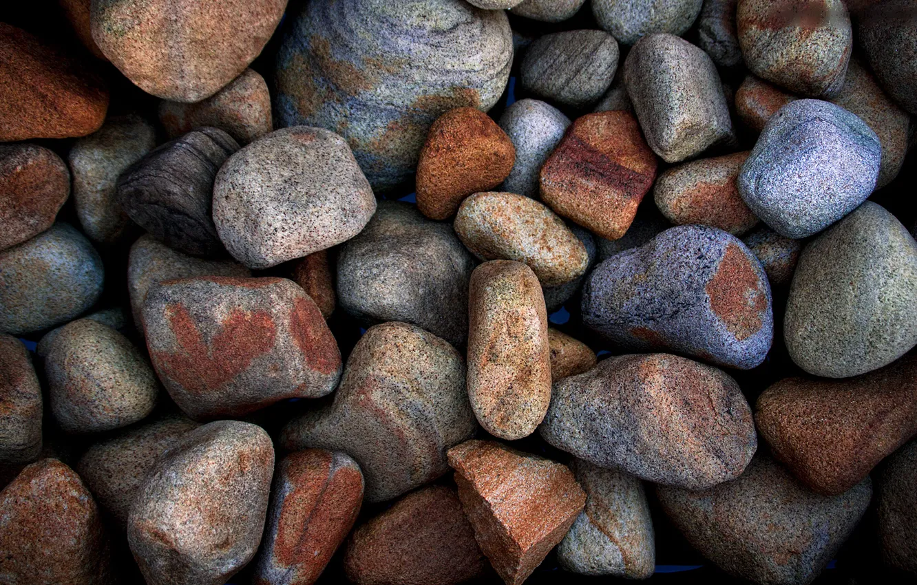 Photo wallpaper macro, pebbles, stones, stone, pebbles