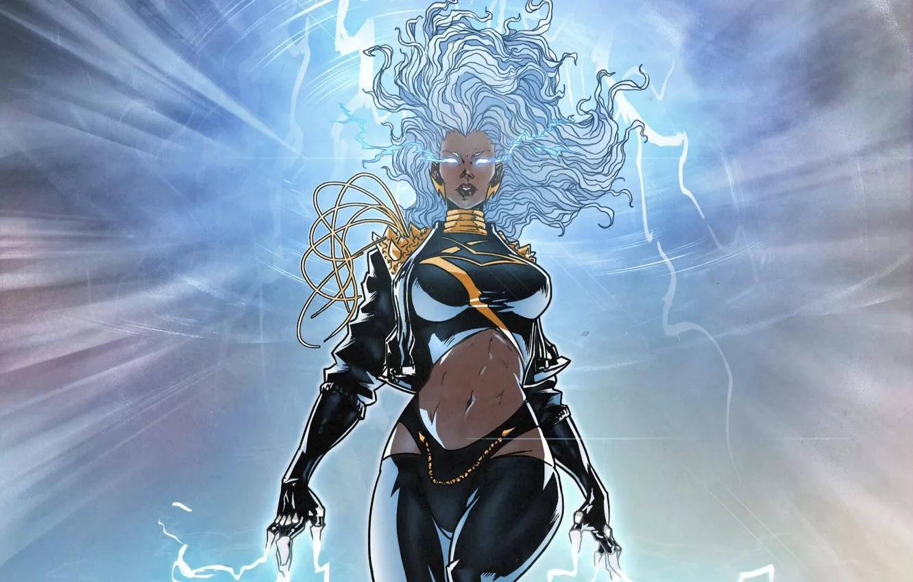 Photo wallpaper Storm, lightning, power, x-man, mutant