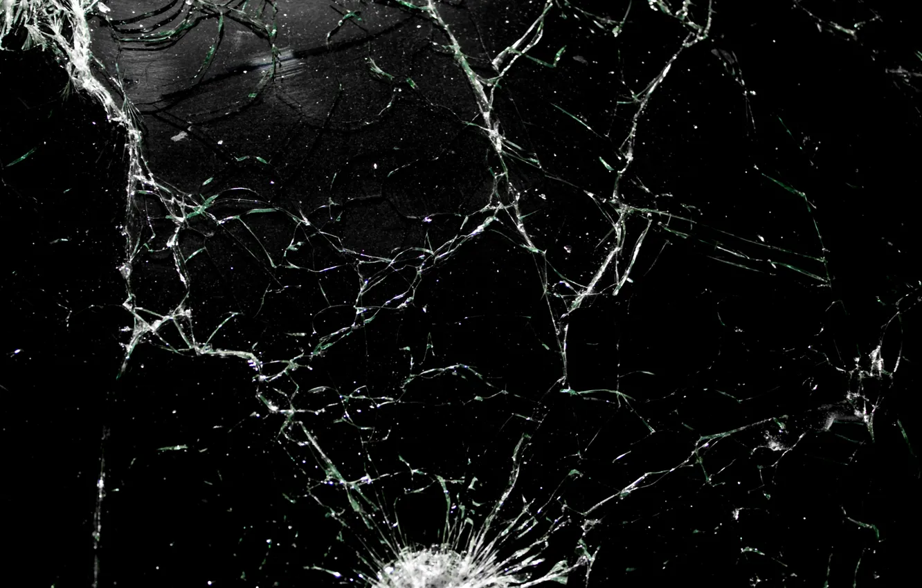 Photo wallpaper texture, shot, bullets, glass, broken