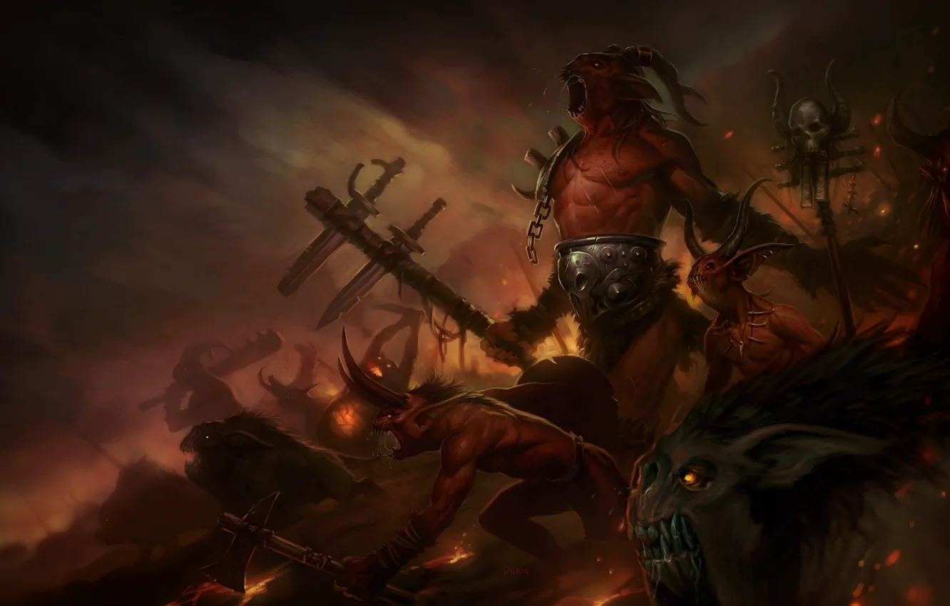 Photo wallpaper weapons, the demon, rage, army