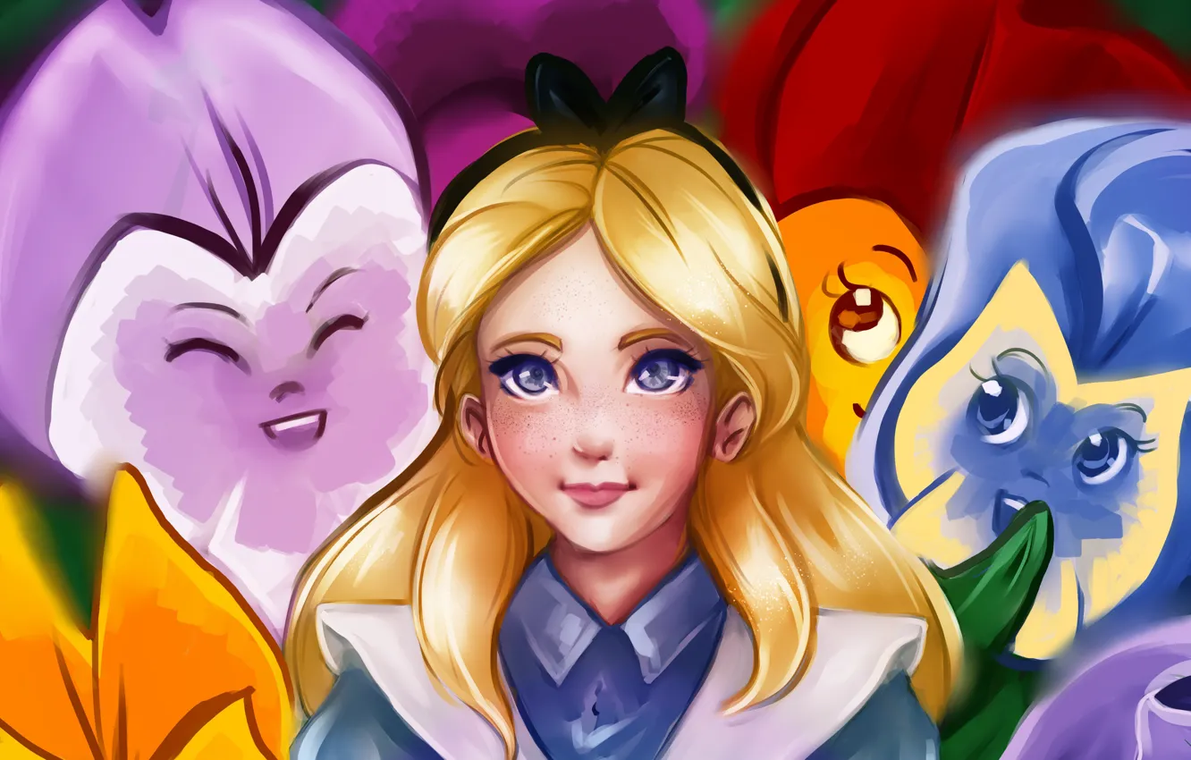 Photo wallpaper Alice in Wonderland, Alisa, by Kachumi