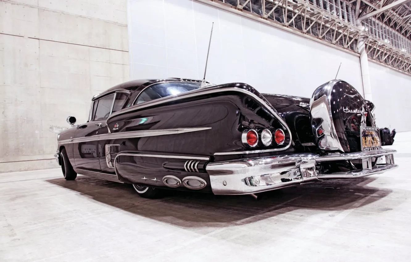 Photo wallpaper Chevrolet, Impala, Lowrider, Retro, 1958
