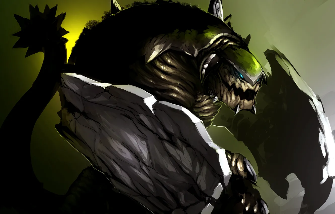 Photo wallpaper paws, tail, monster, Titan