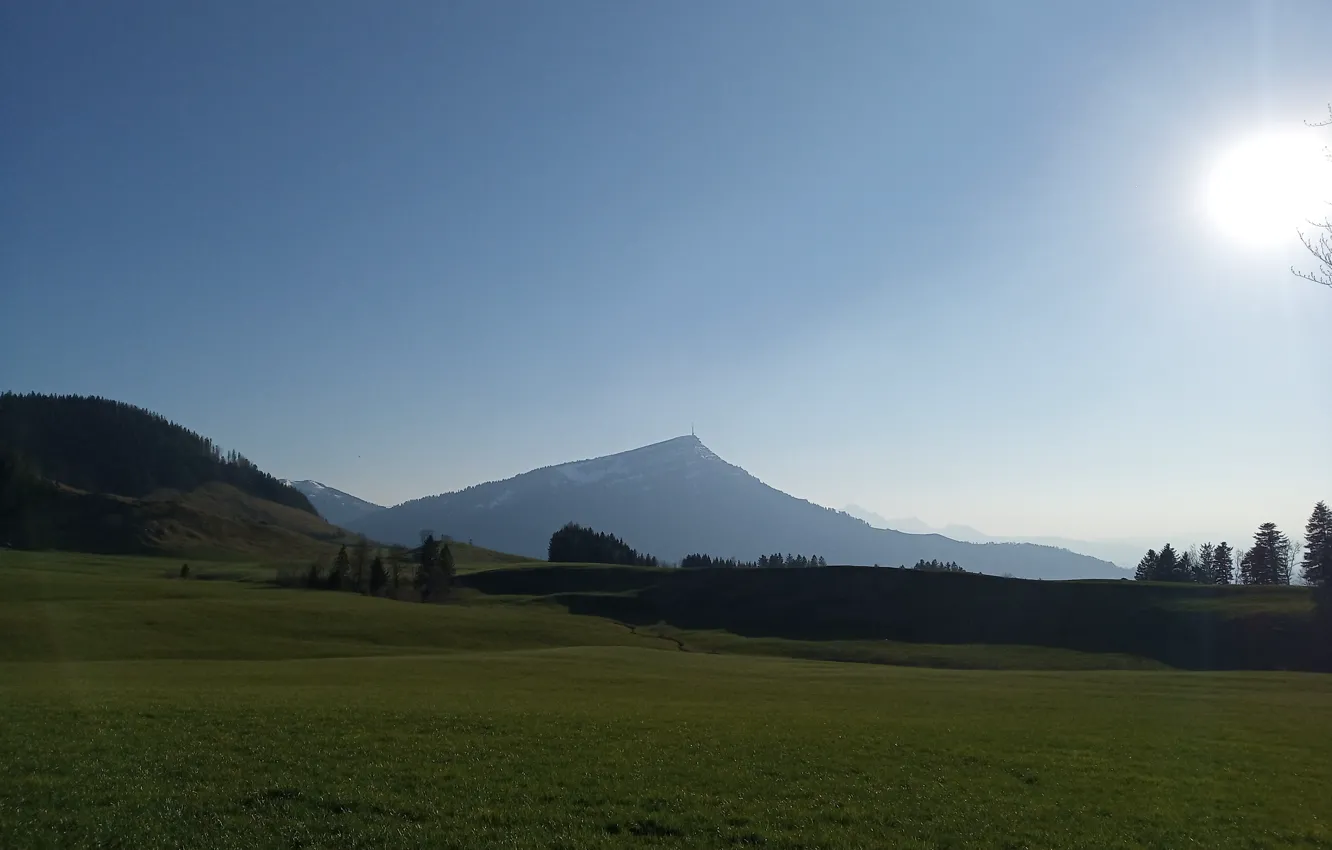 Photo wallpaper Switzerland, Alps, mount Rigi