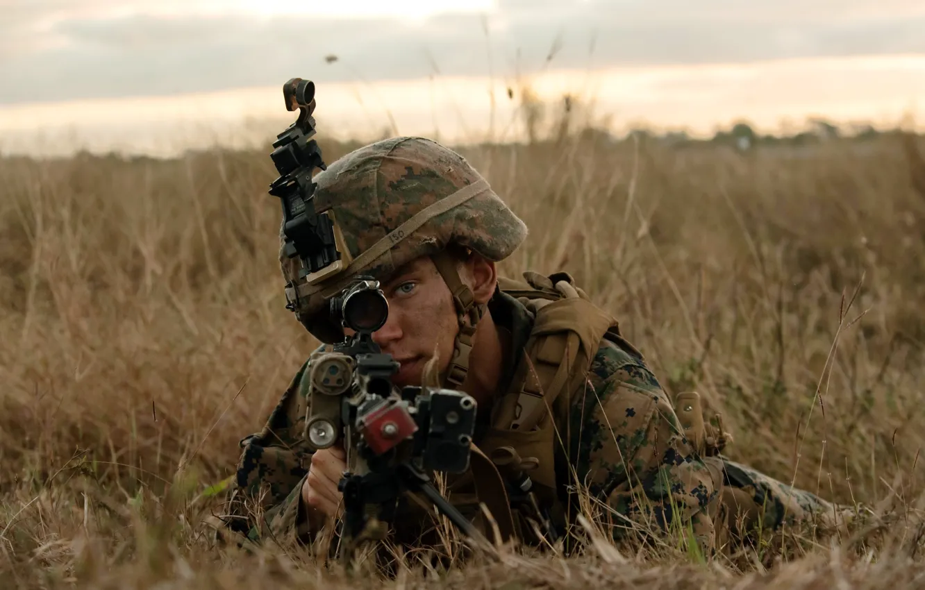 Photo wallpaper weapons, army, soldiers
