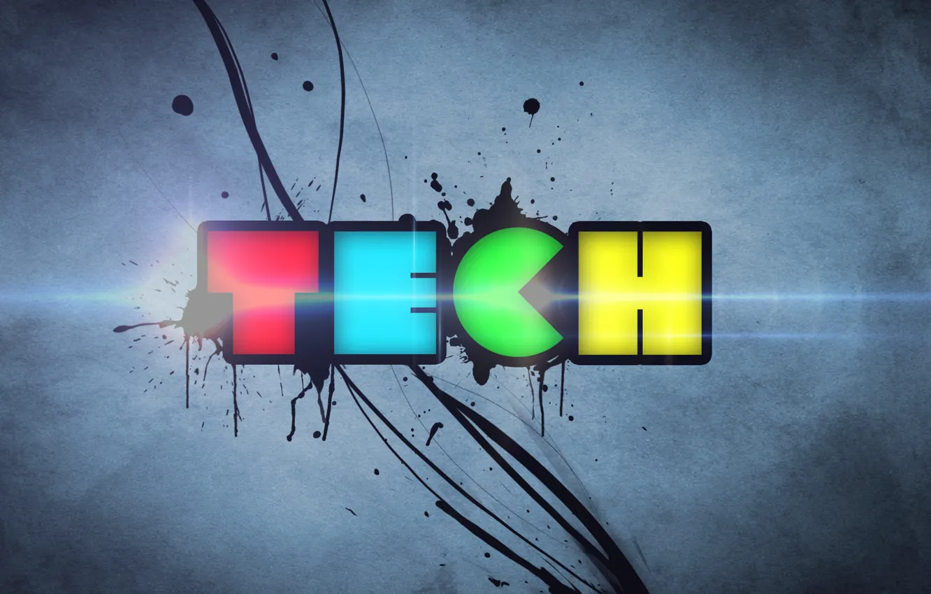 Photo wallpaper light, line, style, the inscription, pattern, paint, colors, light