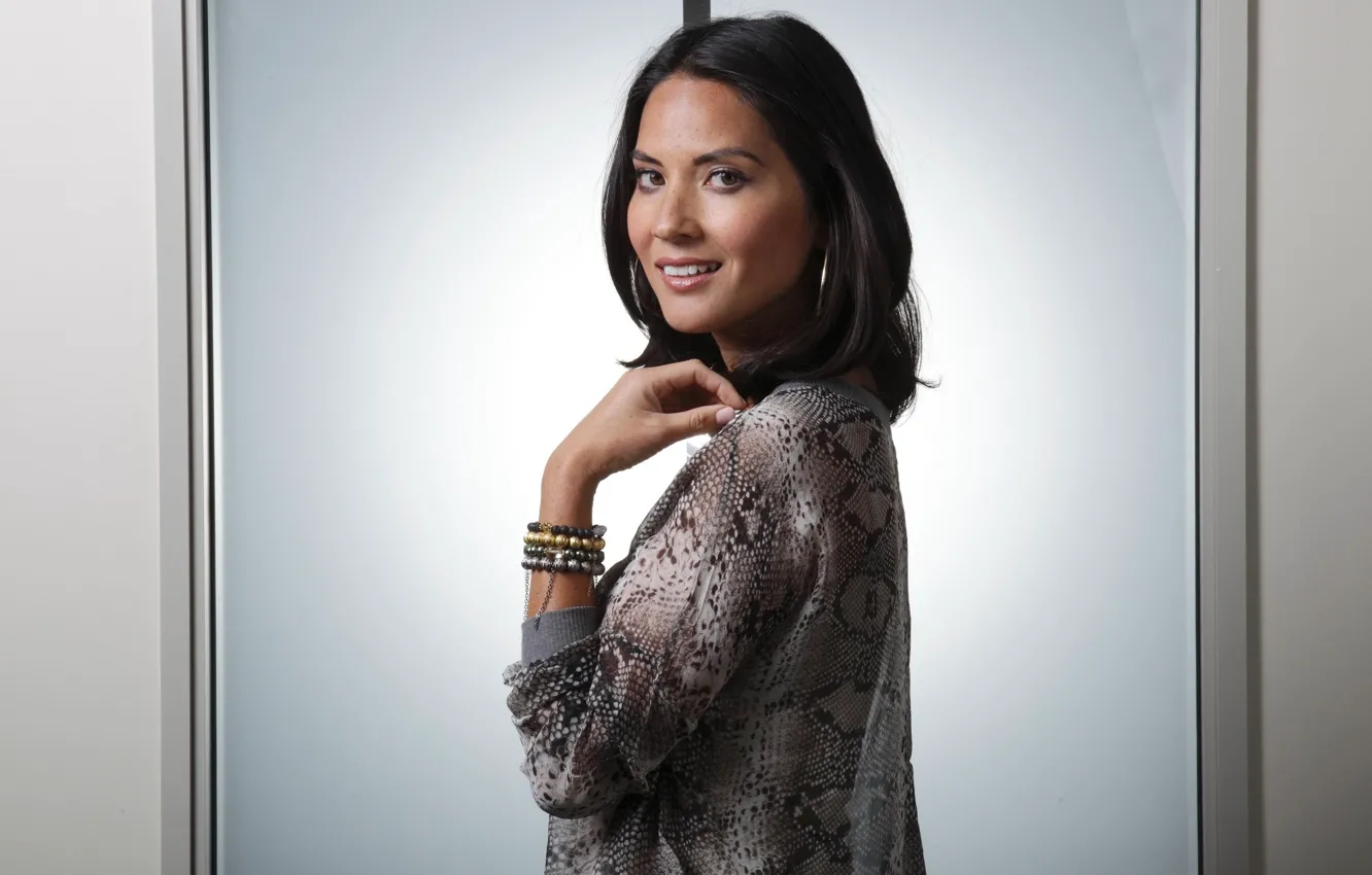 Photo wallpaper look, pose, makeup, actress, Olivia Munn, TV presenter, hair, model