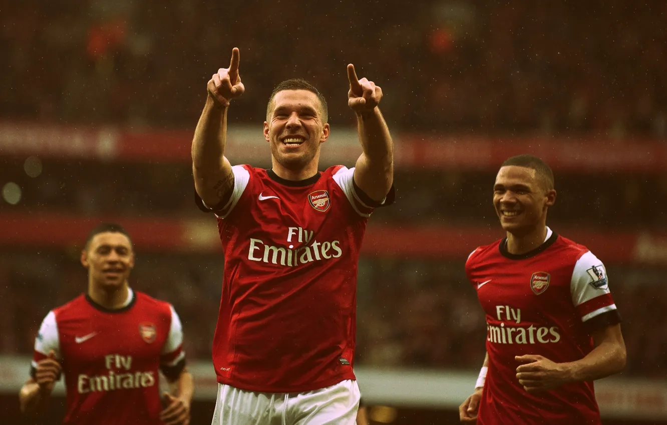 Photo wallpaper football, Arsenal, football, Arsenal, Lukas Podolski, German Striker, Podolski