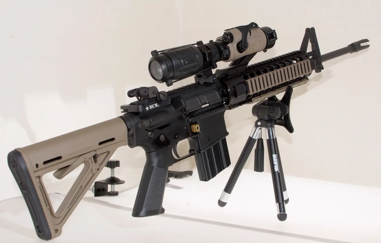 Photo wallpaper weapons, optics, sight, AR-15, assault rifle