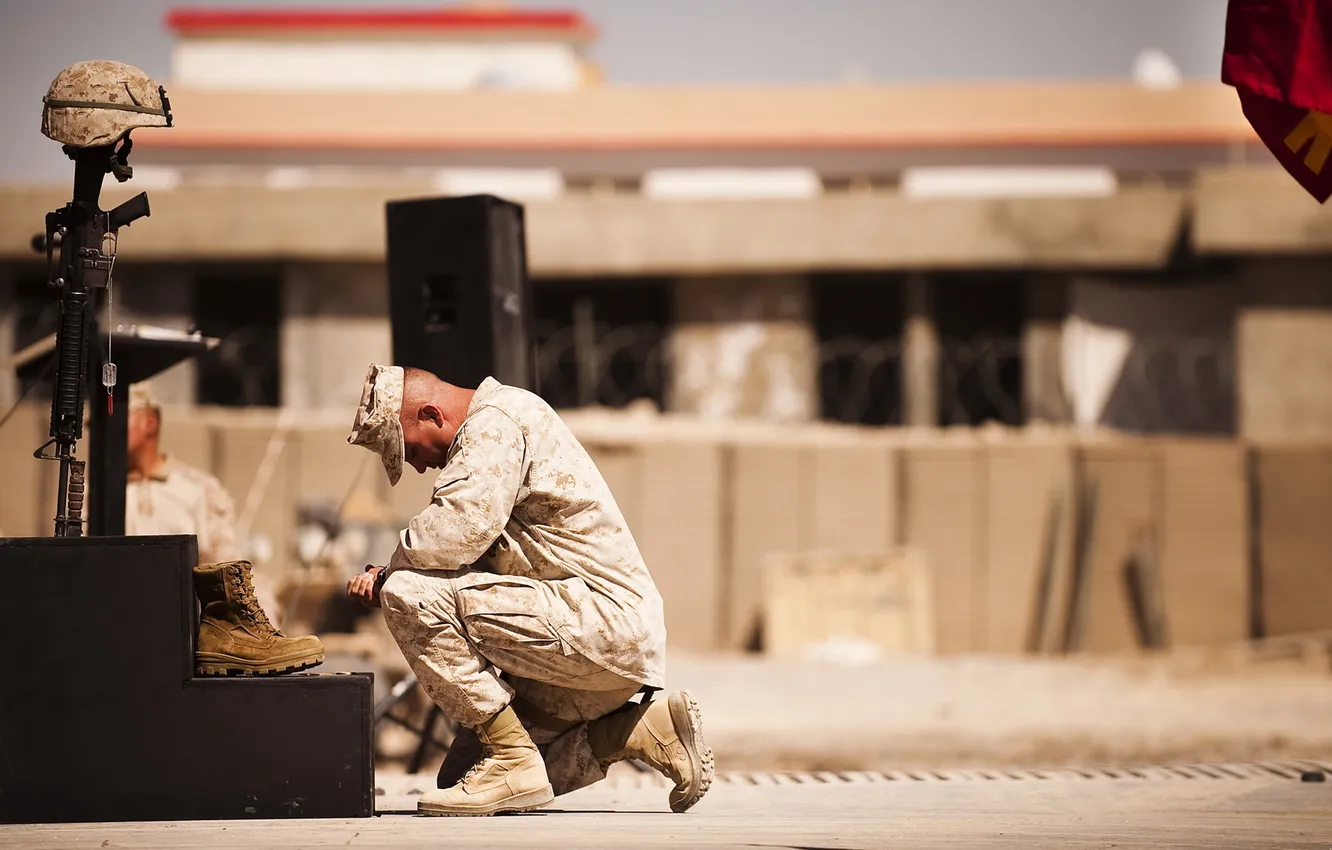 Photo wallpaper death, goodbye, soldiers