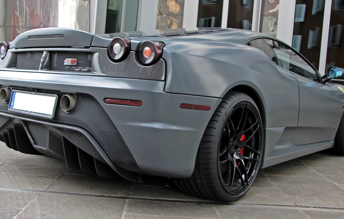 Photo wallpaper F430, Ferrari, 2010, f430 scuderia, Anderson Germany, Rear, Stealth Fighter Edition