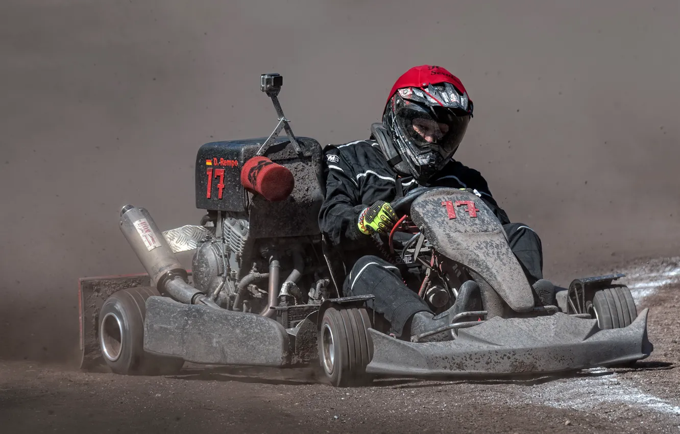 Photo wallpaper race, sport, karting
