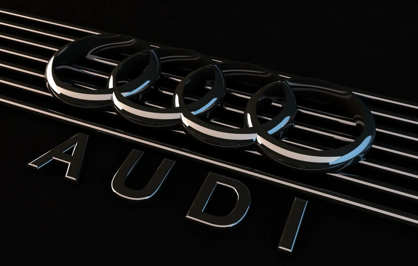 Photo wallpaper Audi, logo, logo, aud