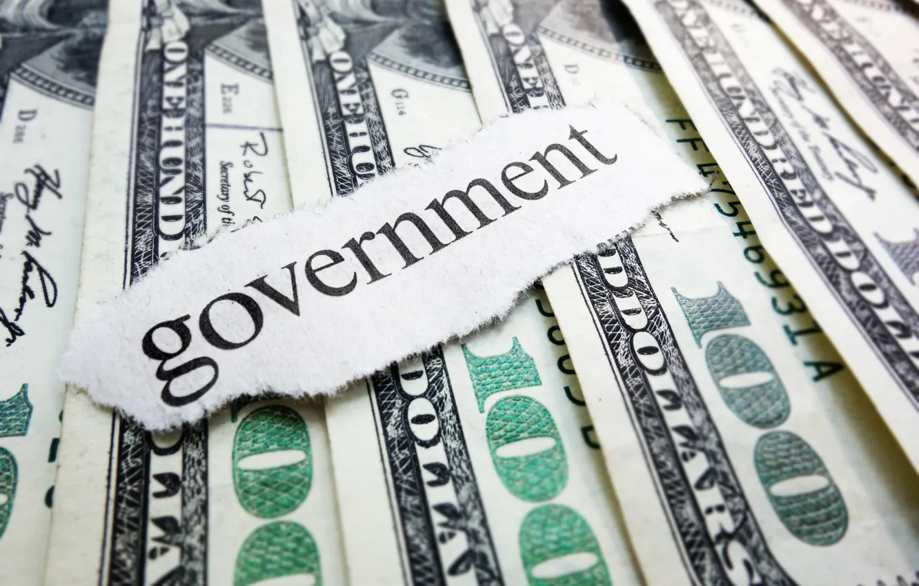 Photo wallpaper green, USA, money, dollars